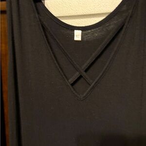 Black tank maxi dress